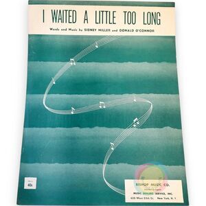 Vintage Sheet Music I Wish You Love 1956 Charles Trenet Jazz Standard